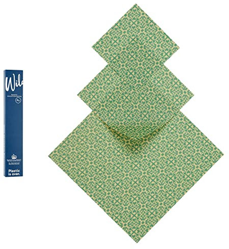 Wildwax Bio-Bienenwachstuch Starter-Set Portugiesische Fliese