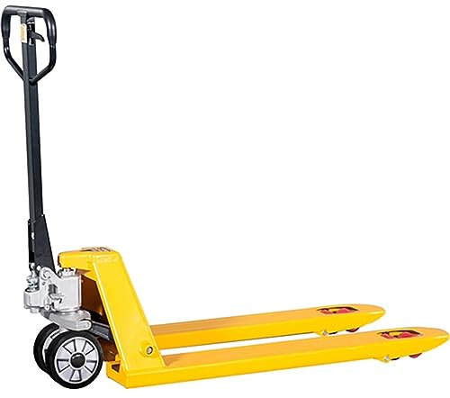 LoadSurfer 2500kg Rubber Wheel Hand Pump Push Pallet Truck Jack Trolley Fully Assembled 550x1150mm, 1 Year Warranty