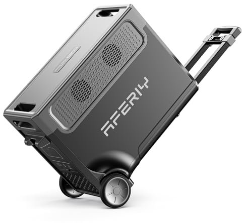 AFERIY Portable Power Station 3600W 3840Wh, Capacity Extendable to 11520Wh, Electric Generator LiFePO4 as Backup Battery, 220V-240V, EPS, UPS, BMS, Solar Generator for Camping, Travel, Power Outage
