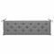 Gartenbankauflage Bankauflage Sitzkissenbezug Bankauflage Bankauflage Sitzauflage Bankauflage grau 180x50x7 cm Stoff