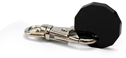 TIELO PACK OF 2 - One Pound Coin Reusable Shopping Trolley Gym Locker Token Multiple Colours (Clear)