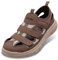 FitVille Sandales Homme Extra Large Chausssures de Marche Confortables et Respirantes - Semelle Intérieure avec Soutien de la Voûte Plantaire Marron 44.5 EU Large