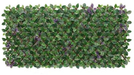 LOLAhome Celosía Extensible con seto Artificial Premium Hojas Moradas de 1,8x0,9 m | Realista y Natural, Alta Ocultación, Tratamiento UV, No inflamable, Transpirable | para Jardín, Balcón, Terraza