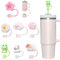 SoeUyd para Stanley Accesorios, para Stanley Taza Accesorios, para Stanley Accesorios Taza, Taza Paja Protector Polvo Tapón, Taza Linda Decoración Objetos, ¡Disfruta de La Buena Vida Del Agua Potable