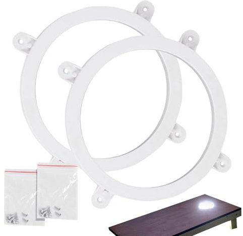 Cornhole Lights Brettringe, Gartenzubehör | Wasserdichte LED-Cornhole Lights, LED-Hinterhofspiele mit Cornhole-Ring, zarte Rasenspielbeleuchtung, Blitzlicht
