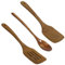 2 Pieces Cooking Spatula, 1 Piece Wooden Wooden Spoon, Chef Wooden Spatula, Wooden Kitchen Set, Cooking Non-Stick Spatula Set, Kitchen Aid Tools