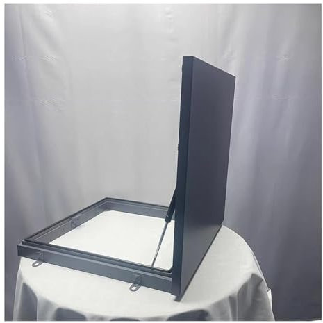 pujindu Dachlukentür, Hochleistungs-Wetterschutztür Schacht-/Kellerausstiegsabdeckungen Mit Schwenkverriegelungsgriff Für Wartungsdächer(LxW-95x95cm/37.4x37.4in)