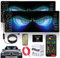 Yeux de Diable pour Voitures, Écran LED Flexible Programmable, Lumière Colorée pour Fenêtre de Voiture, Panneau Publicitaire pour Voiture, Affichage LED Programmable Dynamique de Voiture DIY (2pcs)