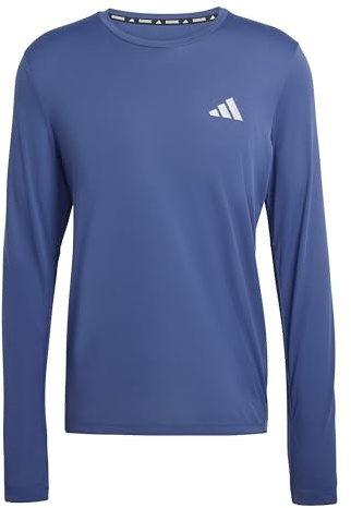 adidas Men's adi365 Running Essentials Long Sleeve, tech Indigo, L