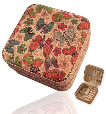 RYHHH Portagioie da Viaggio, Piccola da Gioielleria da Donna， Organizer per Gioielli per Collane, Anelli, Bracciali, Orecchini, Regali Personalizzato per Donne Amico Compleanno Anniversario Matrimonio