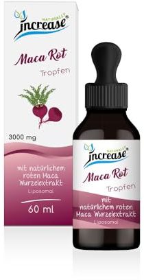 Liposomale Maca Rot Tropfen hochdosiert - (90.000mg Wurzelextrakt pro Packung) 3000mg Maca Rot pro Tagesdosis -MCT Öl -Hohe Bioverfügbarkeit