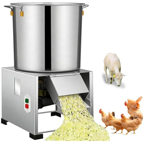 MINEYCHCEY Tritatutto Elettrico Professionale per Verdure, 1800 W Ad Alta Potenza, 3500 Giri/Min, Piccolo Tritatutto Domestico in Acciaio Inox per Cucina Casalinga E Uso Agricolo