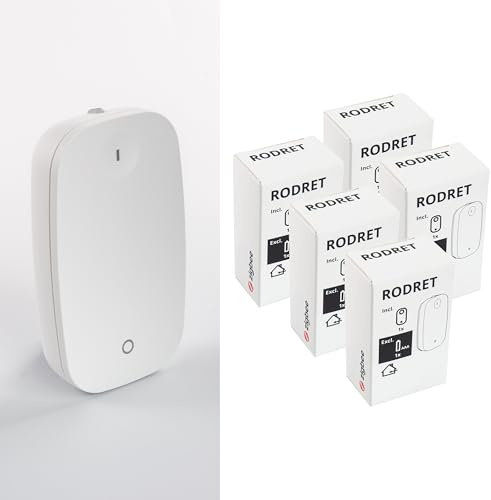 5 x RODRET Zigbee Wireless Remote Controls/Dimmer Switches for Smart Home Systems, Works with TRADFRI/DIRIGERA, White
