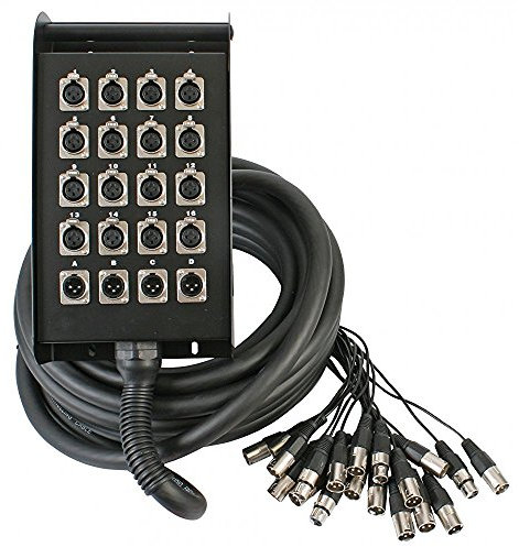 pulse 15 m 20 Way 16/4 XLR Multicore Stagebox - Black