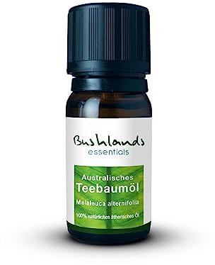 Teebaumöl 10 ml - 100% naturreines, australisches, ätherisches Öl der Pflanze Melaleuca alternifolia von Bushlands essentials
