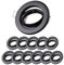 Sweet Led Einbaustrahler GU10 12er Set – schwenkbare Deckenspots 230V Schwarz matt – Einbaurahmen Ø68 mm inkl. GU10 Fassung – geeignet für LED und Halogen