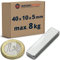 Quadermagnet Neodym Magnet-Quader Extra Stark - Haftkraft bis 800kg - Starke Blockmagnete - Rechteckige NdFeB Magnete, Stückzahl/Größe: 5 Stück - 40x10x5mm | 8kg Haftkraft
