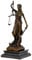 aubaho Bronzeskulptur Justitia Justizia Statue Bronze Figur Skulptur Antik-Stil - 35cm
