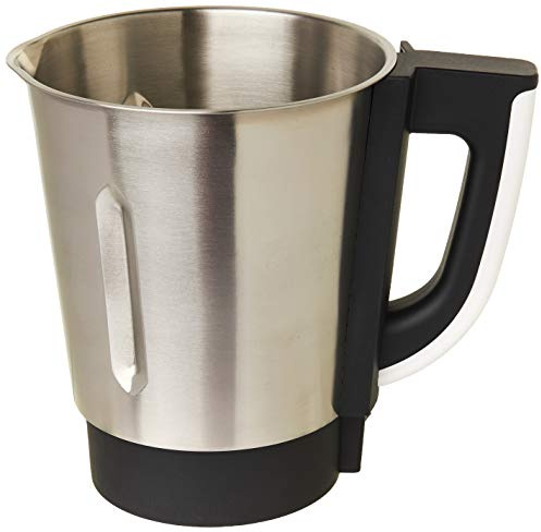 Lacor 69561 - RA - Krug mit Deckel und Klingen, silberfarben | Langlebiges Profi-Utensil; entwickelt für optimale Leistung und schnelle, unkomplizierte Reinigung in der Spülmaschine