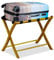 Relaxdays 10024306_126 Porte-Bagage Pose Valise, Nature, 52, 5 x 66, 5 x 48 cm
