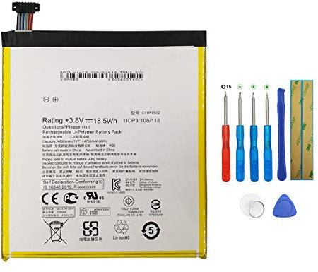 Swark C11P1502 - Batería compatible con Asus ZenPad 10, Z300C, P023, ZenPad 10.1 con herramientas