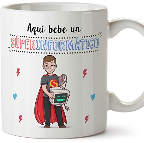 MUGFFINS Taza Informático (Superhéroes() - Regalos Originales y Divertidos de Informática