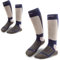 gipfelsport Skisocken für Kinder, Herren und Damen - Dicke Socken aus Merinowolle, warme Merino Snowboardsocken, 2x Paar Skistrümpfe, Navy, Größe 39-41