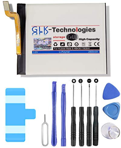 High Power Akku HB436178EBW kompatibel mit Huawei Mate S Ascend Mate 7S Handy | Original GLK-Technologies Battery | | 2800 mAh | inkl Werkzeugset // NEU