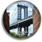 Kühlschrankmagnet USA Amerika Dumbo Brooklyn Glasmagnete für Kühlschrank Souvenirs Niedlicher Kristallmagnet Dekor für Whiteboard Büro Zuhause Geschenk