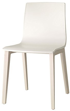 Stuhl Modell Smililla aus Tecnopolymer, 2-teiliges Set für Küche, Esszimmer, Restaurants, Hotels, Bars, Pubs, Pizzerien (Buche und Leinen)