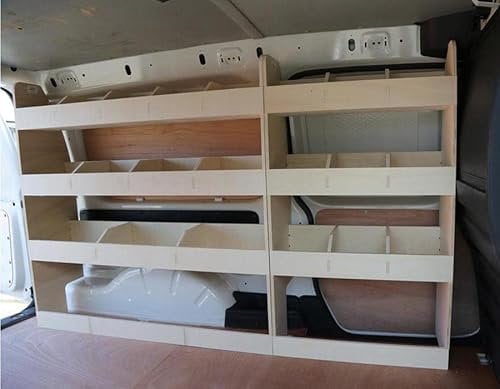 Vanify - Kompatibel mit Volkswagen Caddy L2 (Maxi) 2003-20 Fahrzeugeinrichtung Fahrzeugregale, komplette Fahrerseite Regal