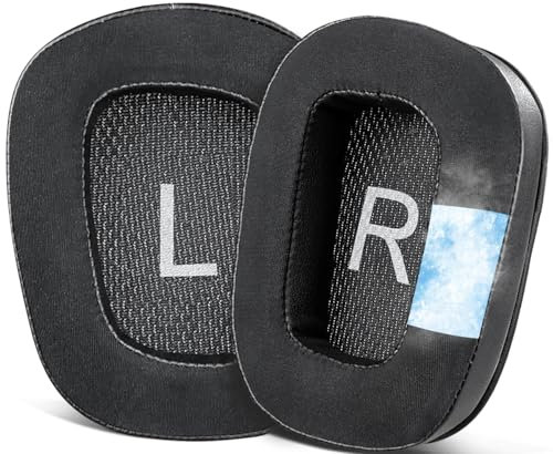 SOULWIT Cuscinetti Auricolari con Gel Raffreddante Ricambio per Logitech G930 G933 G933S G935 G633 G633S G635 G533 G430 G431 G432 G433 G35 Gioco Cuffie, Padiglioni Auricolari per G332 G230 G231 G233