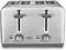 BELLA 4 Slice Toaster with Auto Shut Off, Extra Wide Slots and Removable Drop-Down Crumb Tray with Cancel and Reheat Function, For Texas Toast, Large Bread and Bagel, Stainless Steel