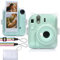 Aenllosi Funda de Transporte para cámara instantánea Fujifilm Mini 12 Funda Protectora con Bolsillo para películas para Guardar 10 Fotos (Transparente, Sólo Funda)