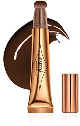 Prreal Contour Beauty Wand, Liquid Face Concealer Pen, Smooth Creamy Matte Finish Liquid Contour Stick with Soft Cushion Applicator, Waterproof Blendable Body Face Contouring Makeup, 0.53oz (#08)