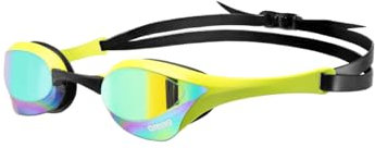 ARENA Cobra Ultra Swipe Mirror Gafas de Natación de Competición Unisex para Adultos, Gafas de Natación con Lentes de Espejo Curvadas, Antivaho, Protección UV, 5 Puentes Nasales Intercambiables