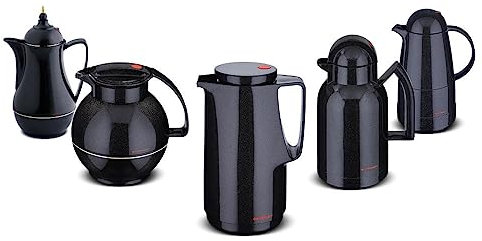 ROTPUNKT Isolierkanne I Kaffeekanne I Teekanne I Glaseinsatz I langlebig und langanhaltender Geschmack I 24 Std heiß 36 std kalt (760 sparkling black, 1,0 l)