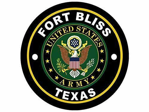 WildeBabsKLBT 11cm Hochwertiger Auto-Aufkleber Sticker Decal Autoaufkleber Aufkleber-Folie Wetterfest Army Fort Bliss Texas F3355