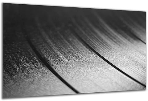 DARO Design - Wand-Bild auf 6mm HDF 30x20 cm Musik LP Schallplatte Rillen Nahaufnahme - Wand-Deko Bilder Geschenk