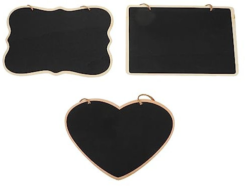 EXCEART 3St Hausnummer Tafel geometrisch Garten dekoration country style Wohnkultur hochzeitsdeko Messageboard Shop-Message-Board löschbar das Schild Ornament Anhänger Einkaufen schmücken