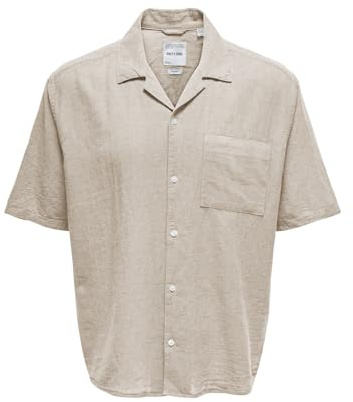 Only & Sons Male Hemd ONSCAIDEN Leinen Hemd | Shirt