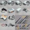 48Pcs Power Function Kit Set Motor Building Block Programming Education Battery Box,M/L/XL/Servo Buggy Motor, Light Cable, IR Reciver, Compatible with Major Brand Technical Parts