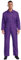 Mufeng Men's Wear Resistant Work Coveralls Turn-Down Collar Long Sleeve Work Overalls Jumpsuits Purple S