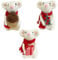 Christmas Decorations Vintage Handmade Felted Wool Mouse - White Christmas Ornaments Felted Animals - Xmas Tree Decoration Set of 3 Mice Chirstmas Decor for Tree Indoor (Rat)