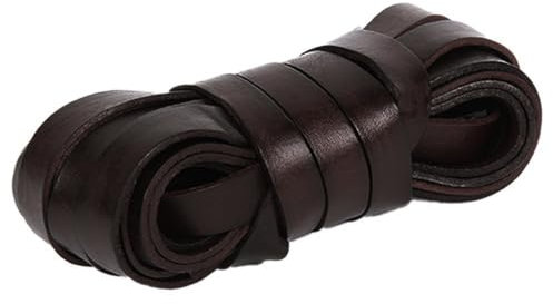 Whakano Vintage Flach Lederband Lederriemen 2 mm dick,Lederschnur Breit Lederbänder,Bänder für Basteln von Taschenriemen Schultergurte Ledergürtel Hutbänder Verpackungsherstellung,12mm x 1m