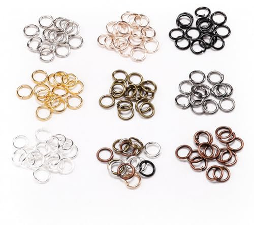 Wisafory 50 Stück Schlüsselringe Runde Schlüsselanhänger Zubehör Schlüsselring Set für DIY Basteln Handyketten Schlüssel Armbänder Ohrringe Halsreifen Herstellung 2.0 * 20mm