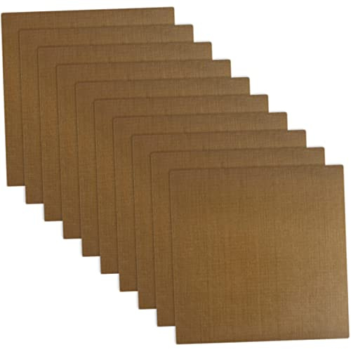 Baluue 10pcs Heat Resistant Fabric Curling Iron Stickers 10x9cm Protective Decals for Hair Straightener and Curling Wand Salon Use Waterproof Insulation Pads