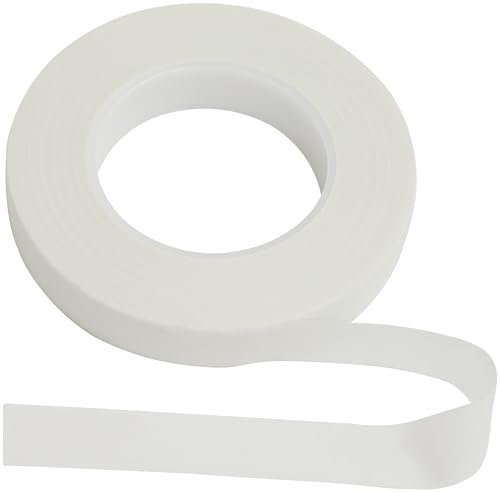 AERZETIX - C74385 - Rouleau Ruban adhésif de Fleuriste 27 m x 13 mm - Couleur Blanc - pour Composition de Bouquets de Fleurs