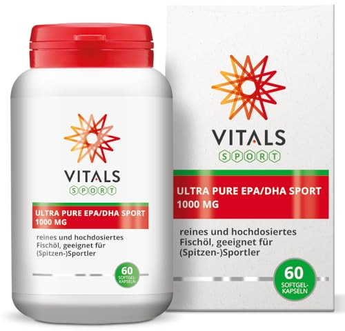 Vitals - Ultra Pure EPA/DHA Sport 60 softgel-kapseln. Reines und hochdosiertes Fischöl, für (Spitzen-) Sportler.