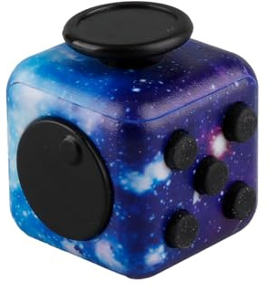 Fidget Cube-Sensory Cube for Stress Anxiety Relief 6 Different Functions Finger Cube for Adults Office Classroom Home Killing Time(Starry Sky)